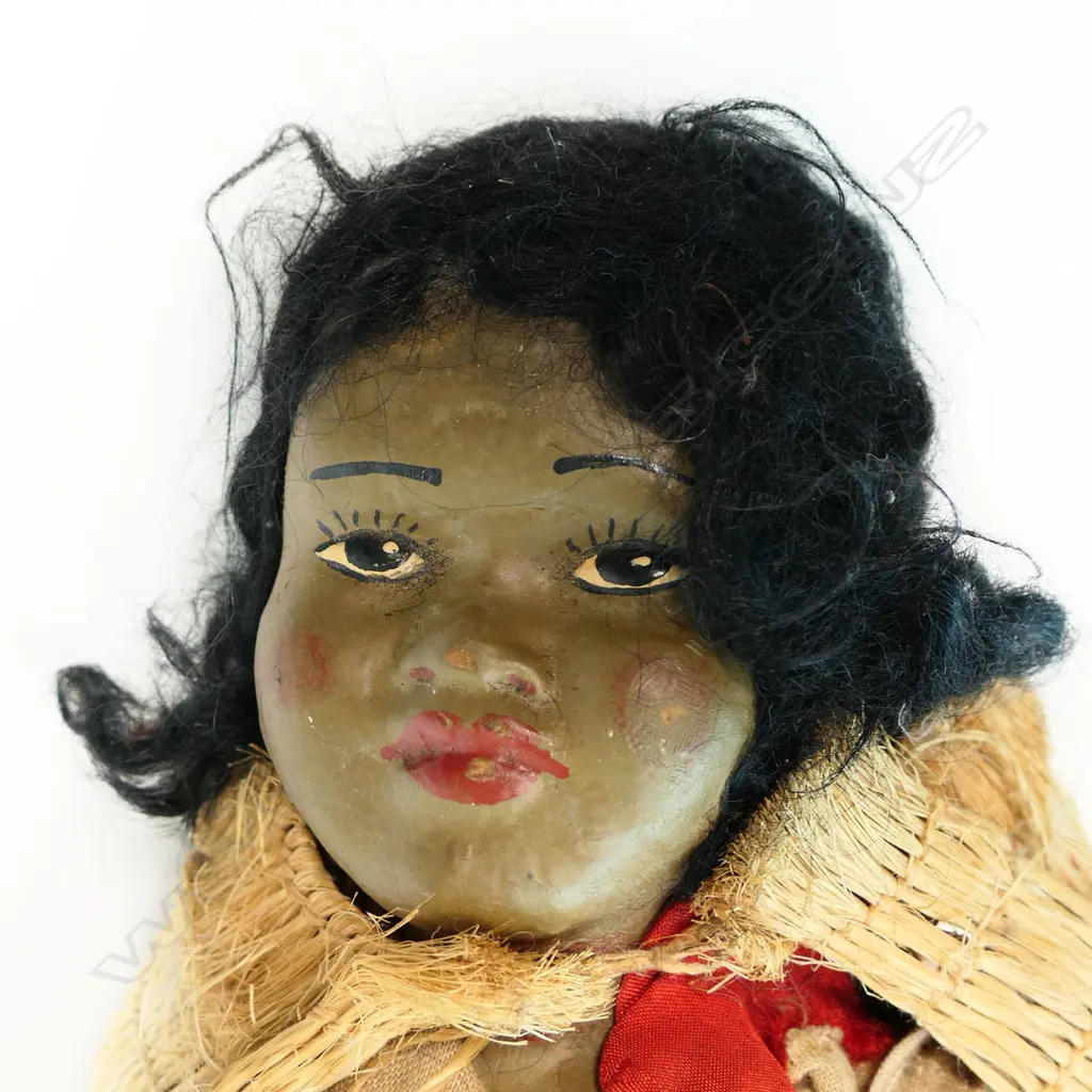 Possible Miri Māori Lands mother and child composition head doll, Image 1++